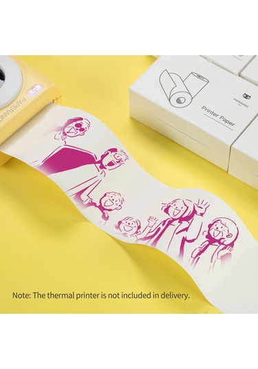 Yaleker Termal Kağıt 57x30mm Koyu Pembe Baskı 5 Yıl Saklama Süresi 3'lü Paket Bpa'sız Beyaz