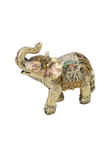 Lüks İşlemeli 7li Bereket Fil Biblo Hediyelik Dekoratif Ürün Konsol Vitrin Süsü Ev Yılbaşı Hediyesi4