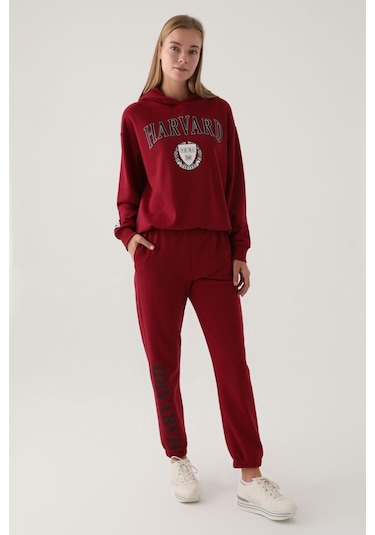 Harvard Kadın Bordo Sweatshirt 5274-42375 Bordo