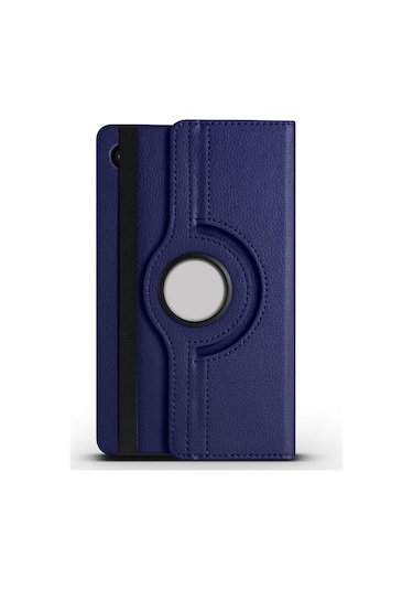 Galaxy Tab A9 Plus Uyumlu Zore Dönebilen Standlı Kılıf-lacivert Tablet Kılıfı
