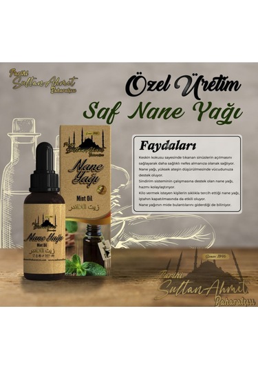 Nane Yağı 20 Ml %100 Doğal Katkısız Uçucu Bitkisel Yağ 20 ML