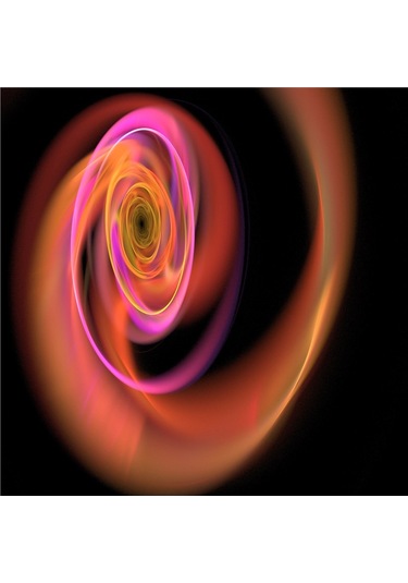 Radyal Renkli Tasarımlar Doğal Taş Bardak Altlığı 4'lü Set - Natural Stone Coasters - Taş Çok Renkli