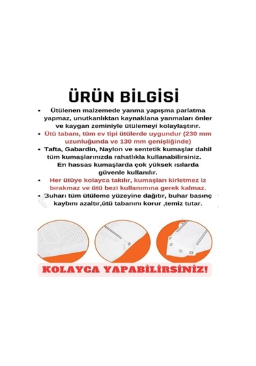 Teflon Ev Ütü Altlığı