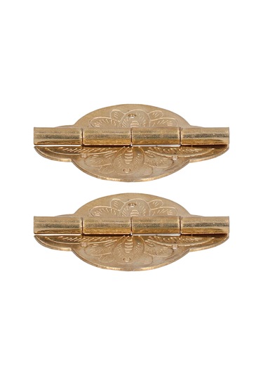 Vkemall Gümüş Renkli Bakır Matkaplı Mühürlü, 5 Cm Boyunda, 2 Adet Paketli, Ahşap Kutular Ve Mücevher Kutuları İçin Dayanıklı Kapak Menteşesi Diğer