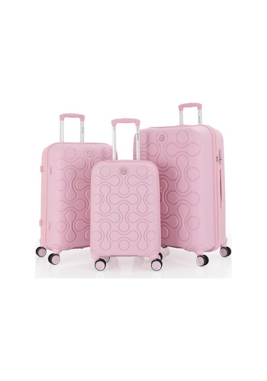 Mçs Üçlü Polipropilen Valiz Seti V376 S23sy1000029-set 00070 Pudra