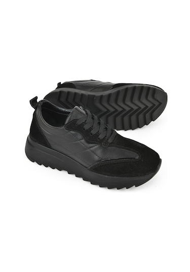 Ziya, Kadın Hakiki Deri Sneaker 1531050z26802420pk Siyah 1531050z26802420pk 000 Siyah