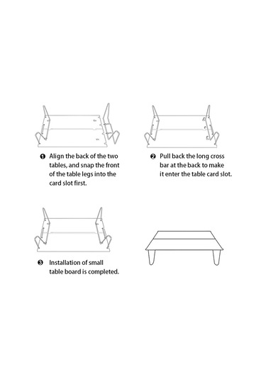Luckstone Zdz-003-Gy Alüminyum Masa Kolay Katlanır Masa - Siyah