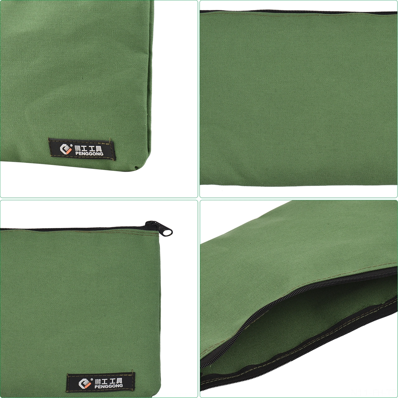 Folinda Küçük Boy Asker Yeşili Araç Saklama Çantası - 168-2 Modeli, Zıplayıcı Kapanma, Hafif Ve Dayanıklı