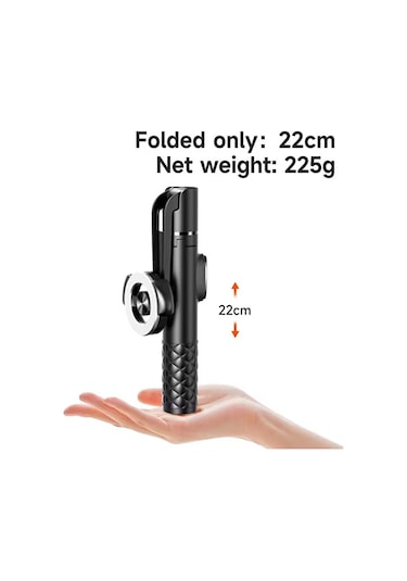 Bluetooth Kumandalı Magsafe Uyumlu Tripod Selfie Çubuğu / 130cm /