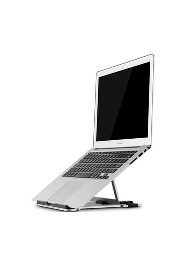 Ebitda Cbtxxj-1 Alüminyum Laptop Standı, Açık Gri, 27.8x23.6x3.2cm, 17'' Bilgisayarlar İçin Ayarlanabilir Ve Katlanabilir