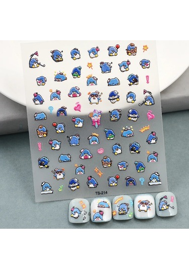 1 Adet Siyah Beyaz Yay Kelebek 5d Tırnak Çıkartmalar Nail Art Dekorasyon Kabartma Disney Karikatür Çiçek Nail Art Çıkartmalar Tırnak Malzemeleri Gül