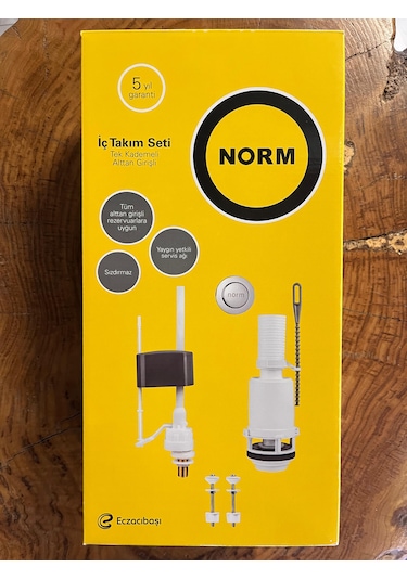 Norm Basmalı Rezervuar İç Takım Beyaz
