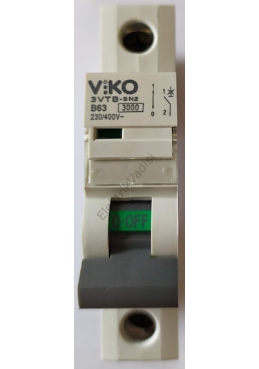 Viko 1X63 Amper W Otomat B Tipi 3Ka Sigorta