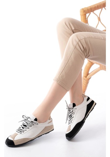 Rs-02 Beyaz Garni İnce Taban Günlük Spor Ayakkabı Beyaz