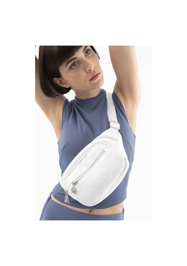 Unıted Colors Of Benetton Kadın Bel Çantası Bnt 1559 Beyaz