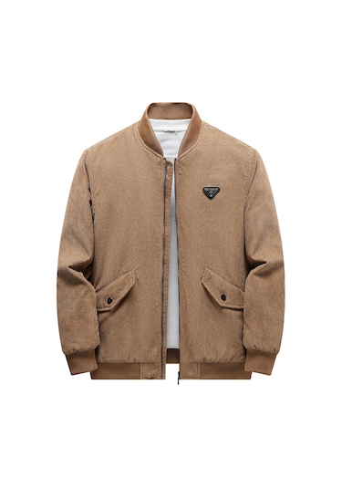 Erkek Sonbahar Ve Kış Kış Giyim Artı Kadife Kalınlaştırılmış Pamuklu Ceket Bol Gündelik Çok Cepli Kadife Ceket Erkek Haki