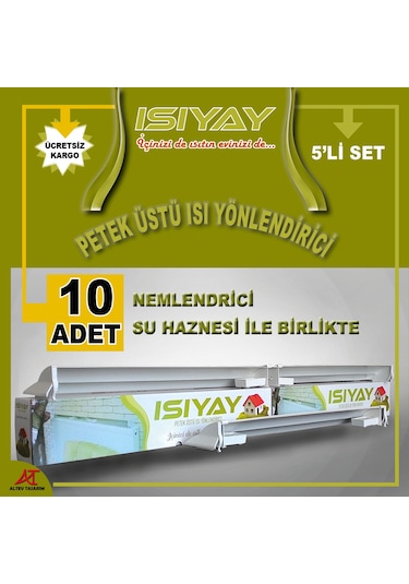 5 Adet Isıyay Petek Üstü Isı Yönlendirici 75-140 CM Isıfan