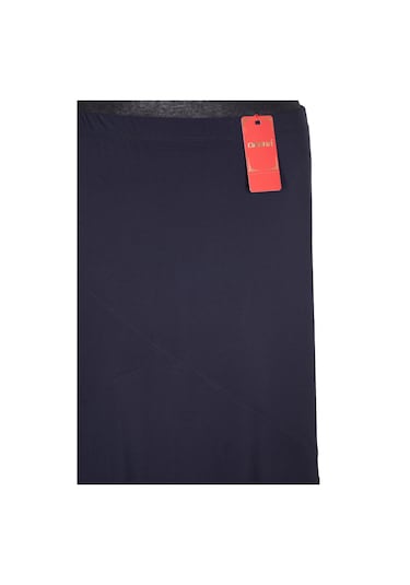 Hesna Kadın Bensu Büyük Beden Sandy Çapraz Astarsız Lacivert Etek Lacivert