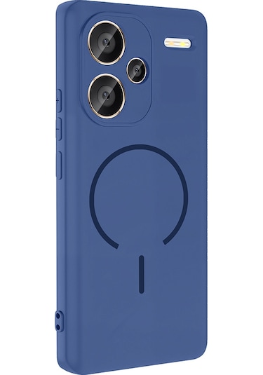 Redmi Note 13 Pro Plus 5g Kılıf M-safe Şarj Özellikli Msra Meta Kapak - Siyah Siyah