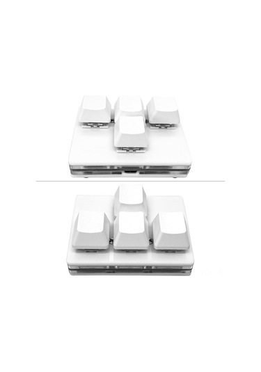 Yaozixa 4 Tuşlu Mekanik Klavye - Wasd Ve Ok Tuşları, Usb Kablolu Kırmızı Switch, Özelleştirilebilir Kısayollar Optik