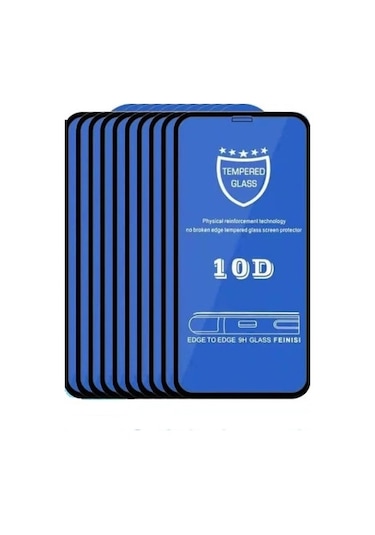 10 Adet iPhone Uyumlu 11 Ekranı Tam Kaplayan Koruyucu Cam