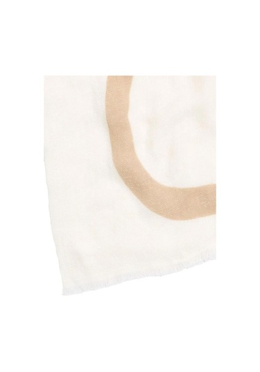 Bold Logo Cotton Hemp Scarf Os