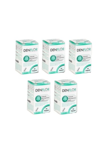 Denflor Probiyotik 10 Kapsül - 5'li Paket