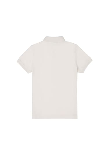 U.S. Polo Assn. Kız Çocuk Ekru Polo Yaka Basic Tişört 50288501-VR019