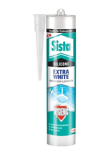 Sista Extra White Banyo - Duşakabin Silikonu 280 ML Beyaz
