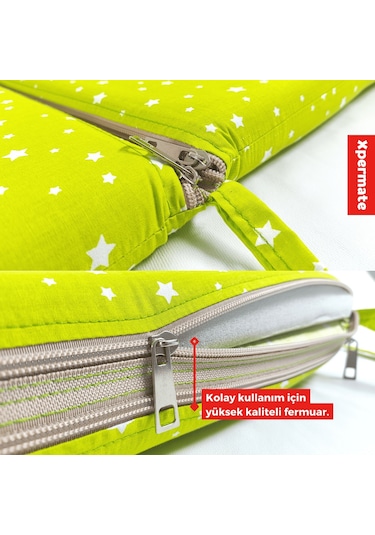 Katlanır Sünger Yatak,çocuk Yer Minderi, 60x120 Yeşil