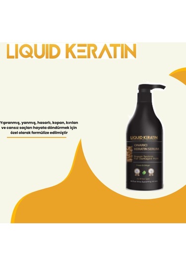 Onarıcı Saf Keratin Saç Bakım Serumu 500ml