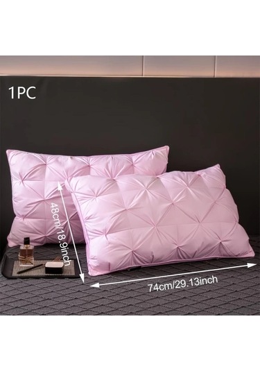 Trendooze Yumuşak Polyester Elyaf Konforlu Uyku Destek Gri Sunshine022 Gri Yastık Gri