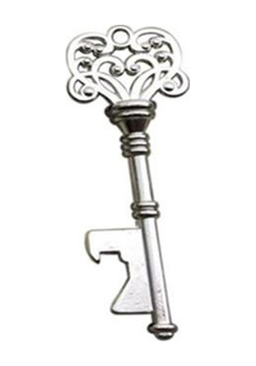Gümüş Metal Anahtar Şekilli Şişe Açacağı Mutfak Alet Çubuğu Barware Anahtarlık Anahtarlık Gümüş