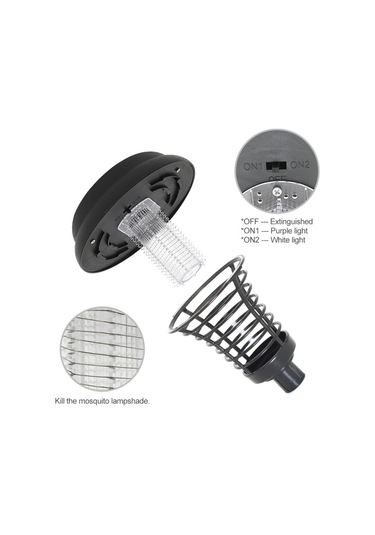 Sones Led Güneş Enerjisi Sivrisinek Kovucu Bug Zapper Killer Uv Lamba Böcek Haşere Açık Bahçe Çim Peyzaj Işık