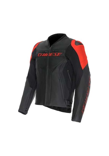 Dainese Daınese Ceket Racıng 5 Leather Blk Blk Red Fluo