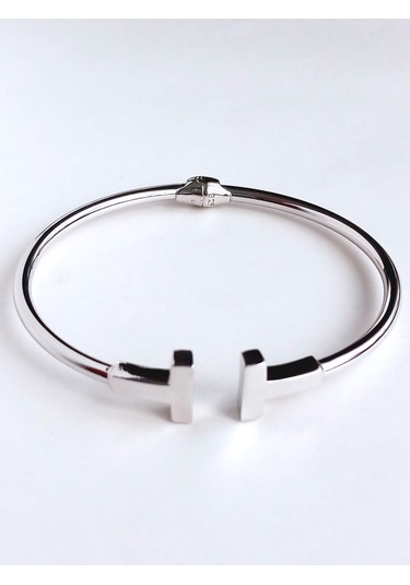 Keskin Gümüş Tasarım Kadın Kelepçe Bileklik