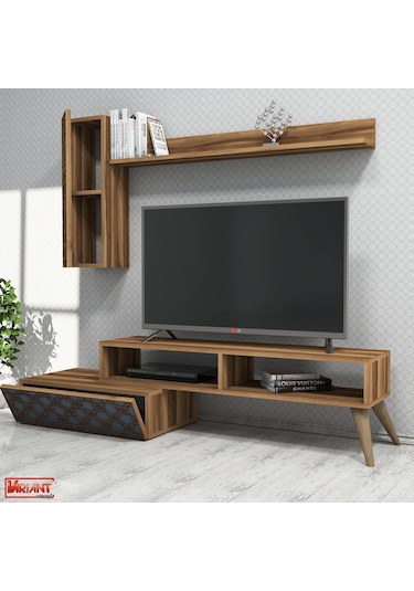 Variant Planet Tv Ünitesi - Mavi / Ceviz