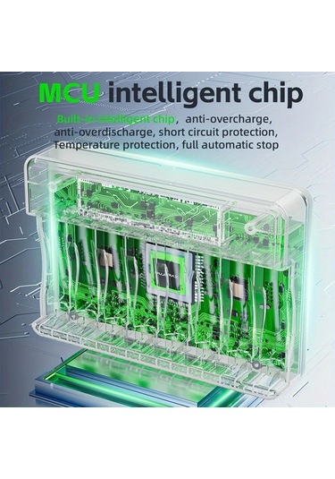 Xuweiwei Pujımax 013 8 Yuva Beyaz Lcd Ekran Akıllı Şarj Cihazı Usb Güç Modu Hızlı Şarj Aa Aaa Batarya