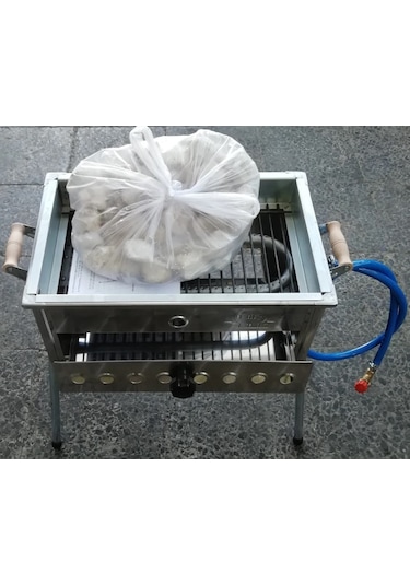 Birçelik Tüplü CE Belgeli Mangal Gümüş