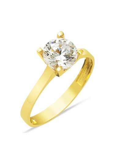 Bilezikci Klasik 14 Ayar Altın Tektaş Yüzük YZCAY14K29180