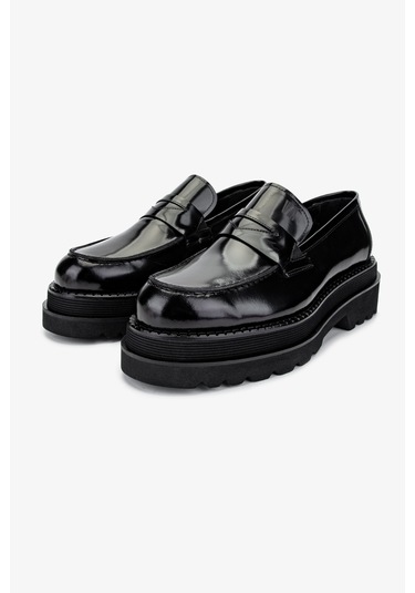 Valmenti Erkek Hakiki Deri Siyah Açma Loafer Ayakkabı 771 500 Erk Ayk Y24 Sıyah Acma Siyah