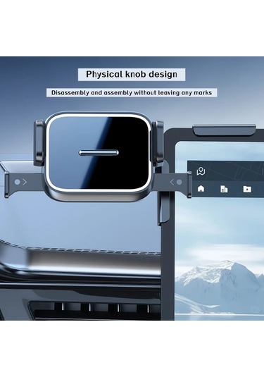 Honeybeeshop Ayna A33 Tesla Model Y Ve Model 3 İçin Yatay Dikey Ayarlanabilir Telefon Tutucu Abs Malzeme Kullanımı Kolay Kontrol Ekranı Uyumlu