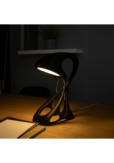 Modern Tasarım Masa Lambası Siyah
