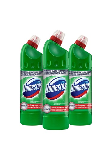 Domestos Çamaşır Suyu Yoğun Kıvamlı Maksimum Hijyen Dağ Esintisi 750 Ml X3 Adet
