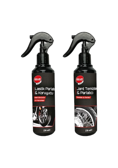 Gojo Motosiklet Lastik Parlatıcı & Koruyucu + Jant Temizleyici 23