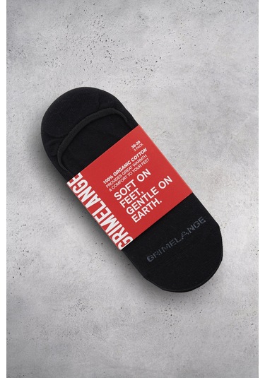 Molımo Erkek Organik Pamuklu 3 Lü Paket Siyah Çorap