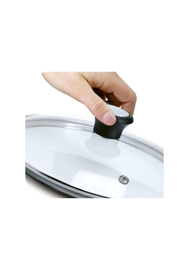 Cam Kapak - 26 Cm 001 Siyah