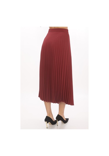 Soralline Kadın Plisoley Etek 781 Tarçın