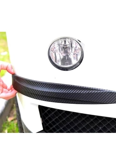 Araba Tampon Koruyucu Karbon Desenli Siyah Beyaz 5131
