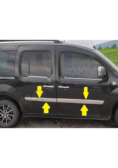 Markadan Renault Kangoo Krom Yan Kapı Çıtası 2008-2020 4 Parça Pa